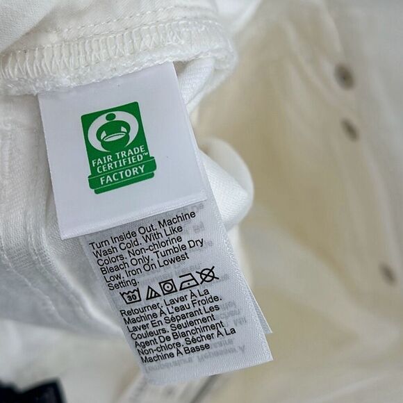 NWT J. Crew Womens Ivory Mid-Rise Frayed Hem Wide Leg Crop Pants Size 24T - Picture 5 of 9